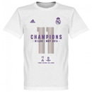 Real Madrid CL Winners gyerek T-Shirt fehr